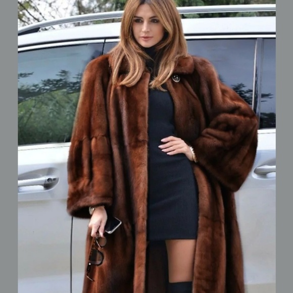 New Long Winter Faux Fur Parka Coat Chic Jacket Small Utility coat - Picture 2 of 6